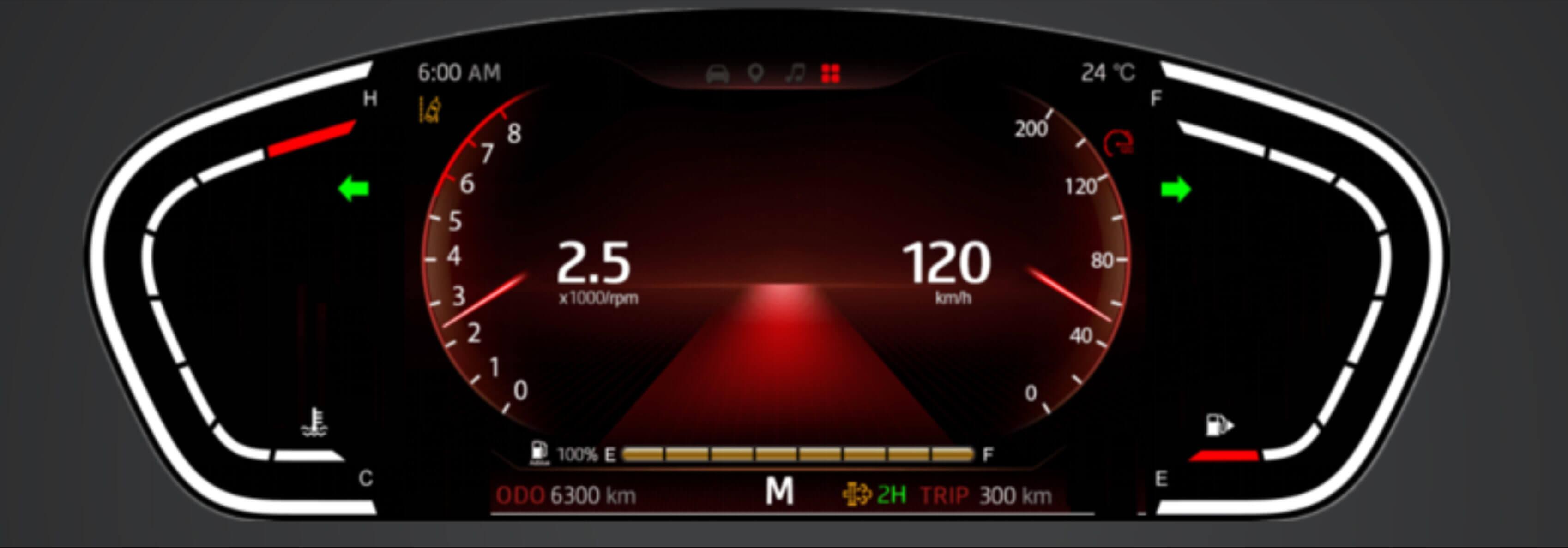 Affichage multi-informations couleur 7"