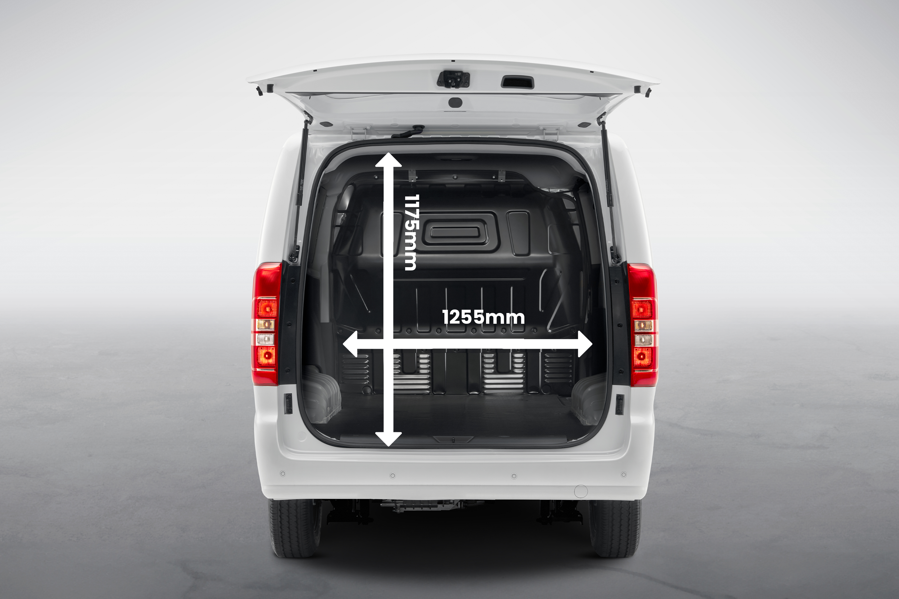 JAC M3EV Rear View with Dimensions